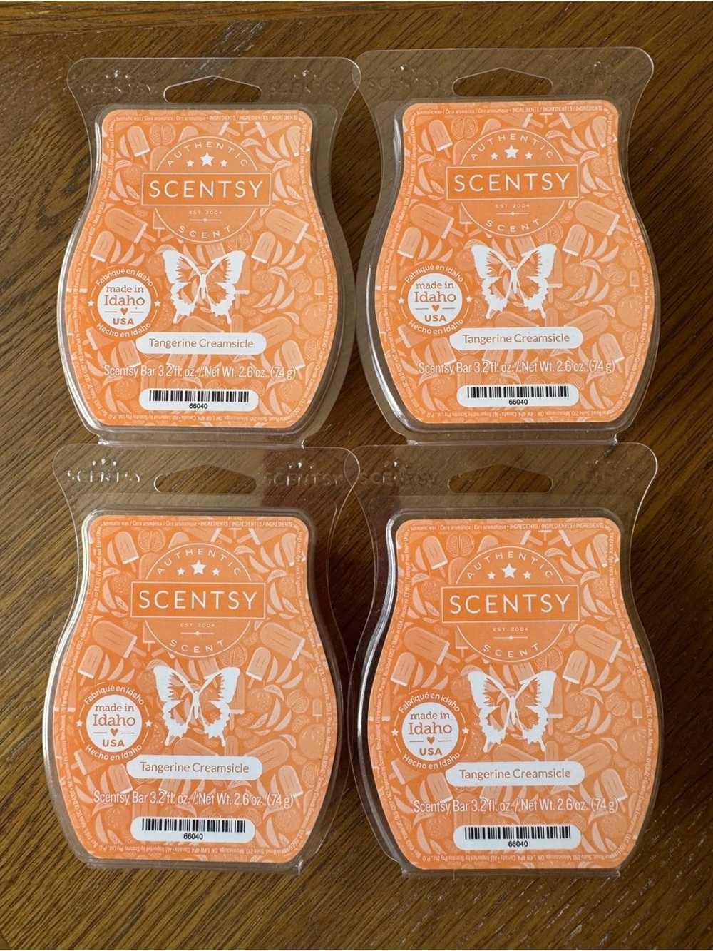 TANGERINE CREAMSICLE 4 Wax Bars SCENTSY